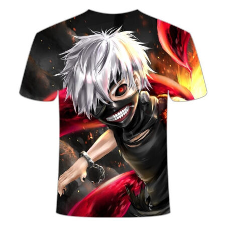 Camisa Camiseta Impressão 3D Tokyo Ghoul - Kaneki Kagune Anime - Image 2