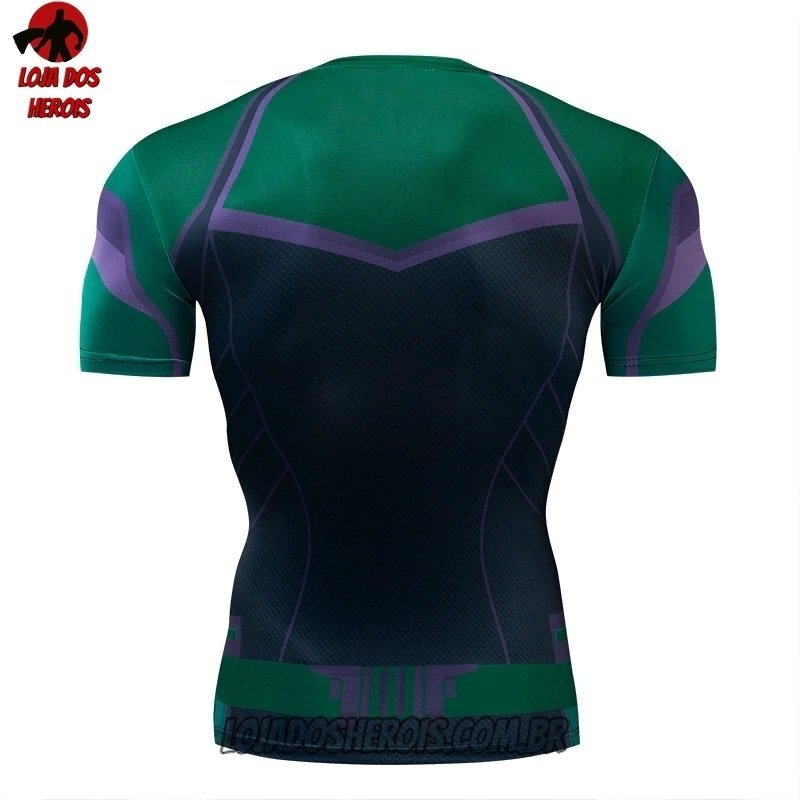 Camisa/Camiseta Hash Guard Capitã Marvel Clássica Compressão Segunda Pele - Imagem 2