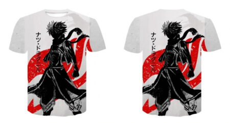 Camisa Camiseta Natsu Dragneel Impressão 3D Anime Fairy Tail - Image 2