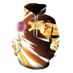 Blusa Jaqueta 3D Kyuubi Bijuu Dama Batalha Naruto Anime Touca Canguru