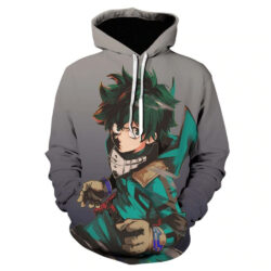 Blusa Jaqueta 3D Full Midoriya Batalha My Hero Academia Anime Top