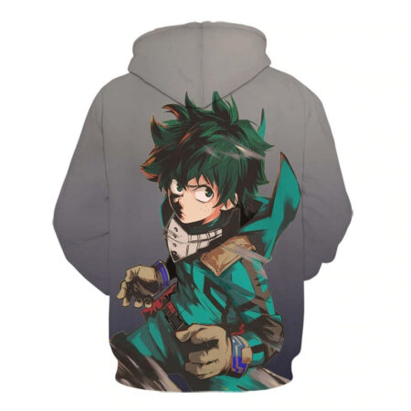Blusa Jaqueta 3D Full Midoriya Batalha My Hero Academia Anime Top - Imagem 2
