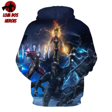 Jaqueta Blusa Moletom Touca Personagens Vingadores Mod 4 - Image 2