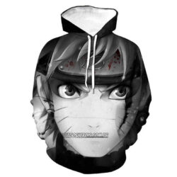 Blusa Jaqueta 3D Naruto Uzumaki Batalha Anime Touca Canguru