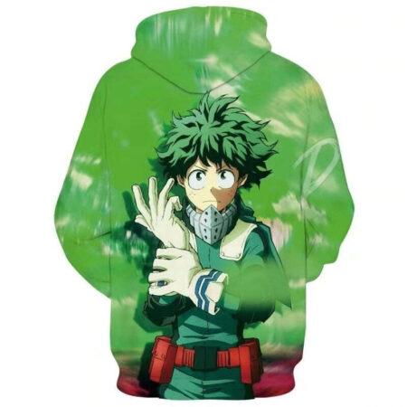 Blusa Jaqueta 3D Full Midoriya Uniforme My Hero Academia Anime Top - Imagem 2