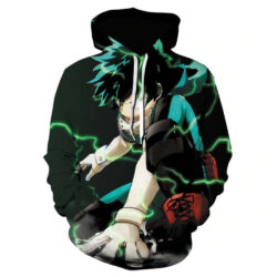 Blusa Jaqueta 3D Full One For All Midoriya My Hero Academia Anime Top