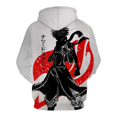 Blusa Jaqueta 3D Natsu Dragneel Fairy Tail Anime Touca Canguru - Imagem 2