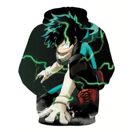 Blusa Jaqueta 3D Full One For All Midoriya My Hero Academia Anime Top - Imagem 2