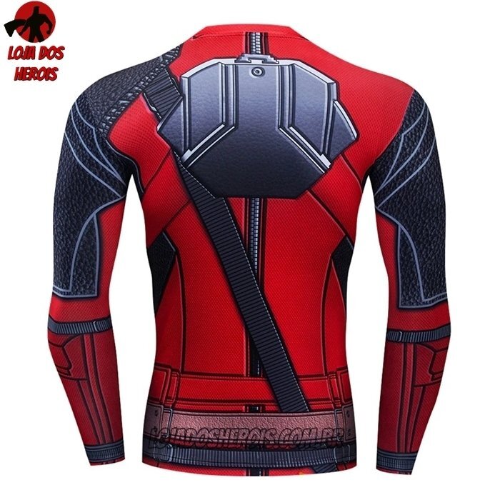 Camisa/Camiseta Hash Guard Deadpool Clássico Manga Compressão Segunda Pele - Imagem 2