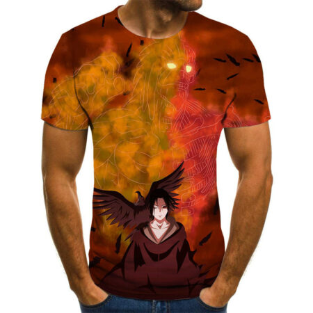 Camisa Camiseta Itachi Edo Tensei Naruto Shippuden Anime Impressão 3D Full