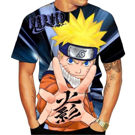 Camisa Camiseta Naruto Clássico Anime Impressão 3D Full