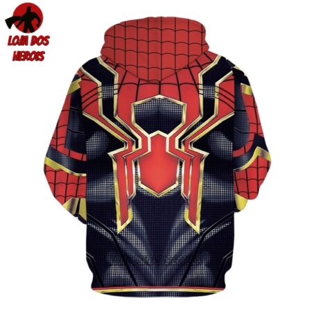 Jaqueta Blusa Moletom Touca Homem Aranha Vingadores - Image 2