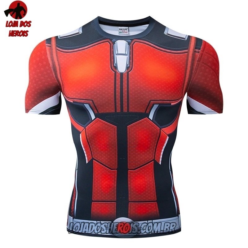 Camisa/Camiseta Hash Guard Homem Formiga Ultimato Compressão Segunda Pele