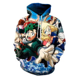 Blusa Jaqueta 3D Full Estudantes My Hero Academia Anime Top