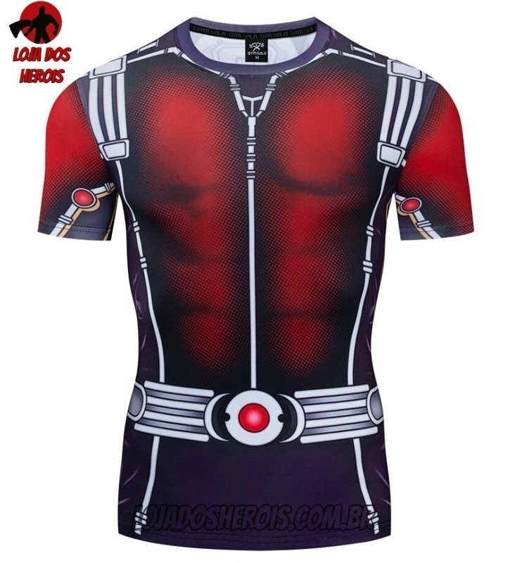 Camisa/Camiseta Hash Guard Homem Formiga Vingadores Compressão Segunda Pele