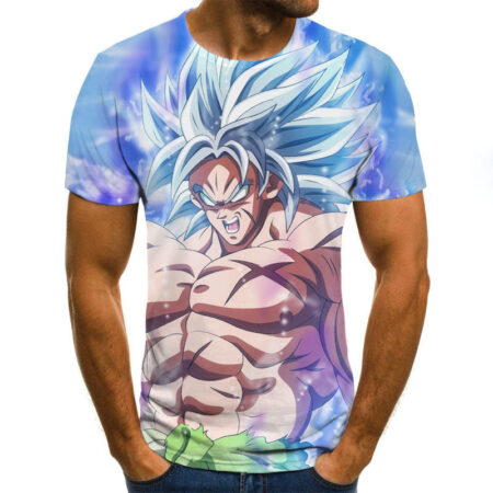 Camisa Camiseta Broly Ssj Dragon Ball Super Anime Impressão 3D Full