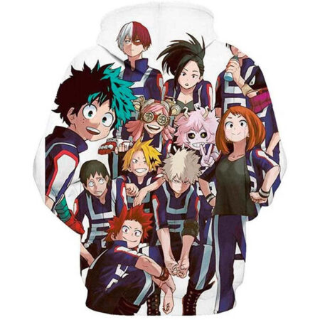 Blusa Jaqueta 3D Full Alunos Turma 1A My Hero Academia Anime Top - Imagem 2