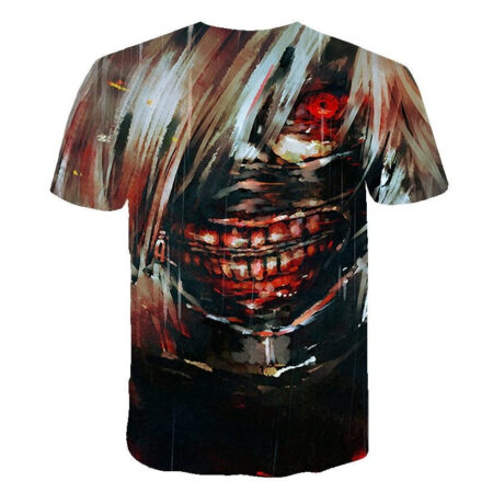 Camisa Camiseta Impressão 3D Tokyo Ghoul - Kaneki Sangue Anime - Image 2