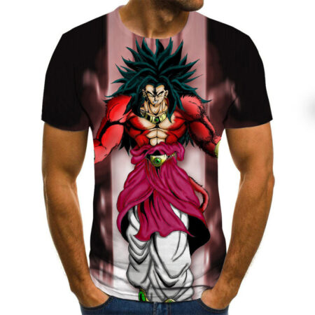 Camisa Camiseta Broly Ssj 4 Arte Dragon Ball Super Anime Impressão 3D Full