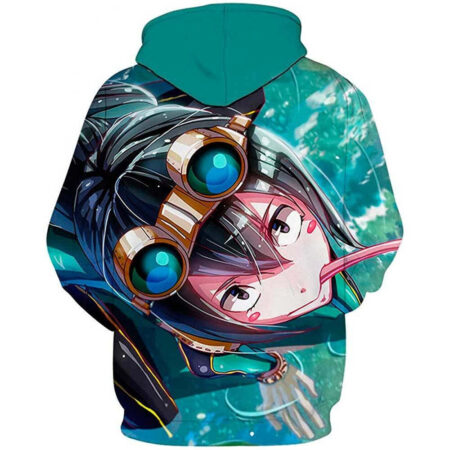 Blusa Jaqueta 3D Full Tsuyu Asui My Hero Academia Anime Top - Imagem 2