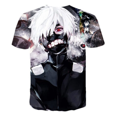 Camisa Camiseta Impressão 3D Tokyo Ghoul - Kaneki Ken Clássico Anime - Image 2