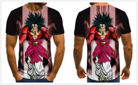 Camisa Camiseta Broly Ssj 4 Arte Dragon Ball Super Anime Impressão 3D Full - Image 2