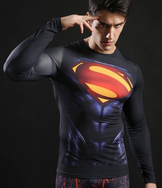 Camisa / Camiseta Hash Guard Superman Hq Manga Compressão - Imagem 2