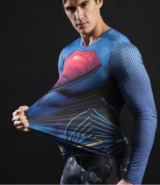 Camisa / Camiseta Hash Guard Superman Filme Manga Compressão - Imagem 4