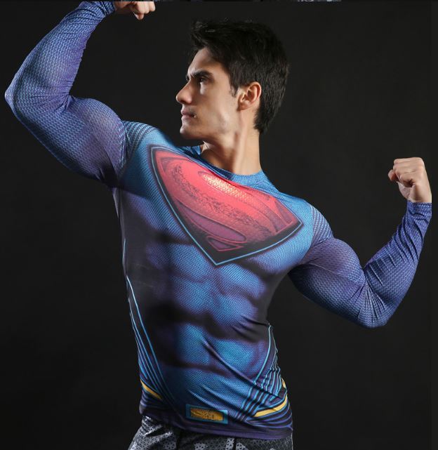 Camisa / Camiseta Hash Guard Superman Filme Manga Compressão - Imagem 2