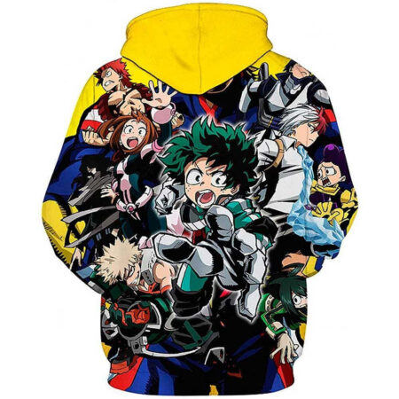 Blusa Jaqueta 3D Full Personagens My Hero Academia Anime Top - Imagem 2