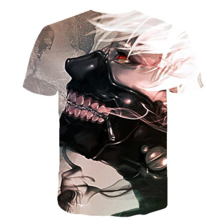 Camisa Camiseta Impressão 3D Tokyo Ghoul Re - Kaneki Anime - Image 2