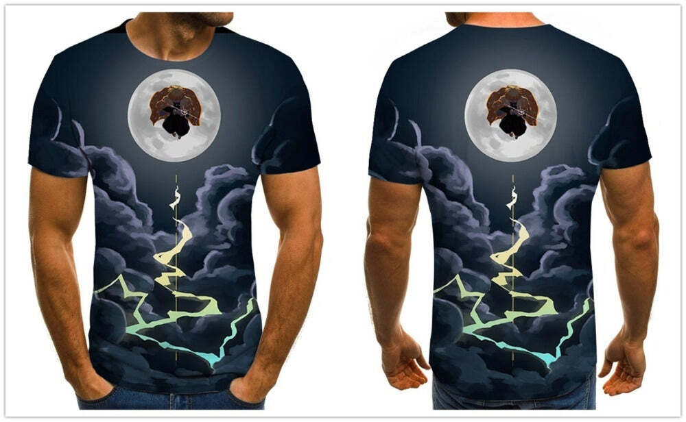 Camisa Camiseta Zenitsu Shinsoku Demon Slayer Anime Impressão 3D Full - Imagem 2