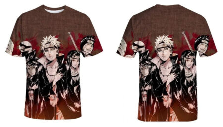 Camisa Camiseta Pain e Personagens Impressão 3D Anime Naruto Shippuden - Image 2