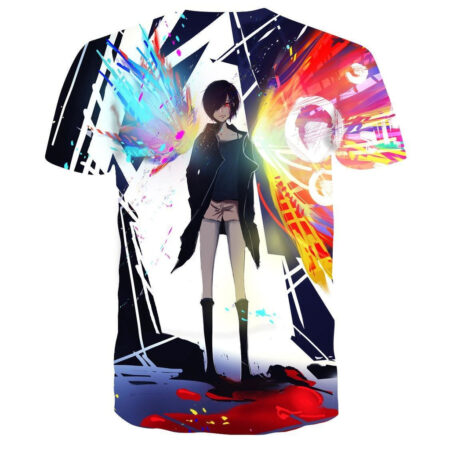 Camisa Camiseta Impressão 3D Tokyo Ghoul - Touka Kagune Anime - Image 2