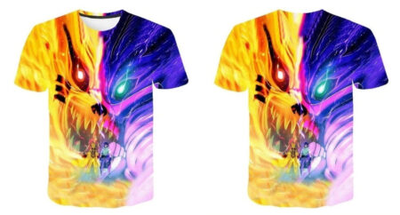 Camisa Camiseta Kurama e Susanoo Impressão 3D Anime Naruto Shippuden - Image 2