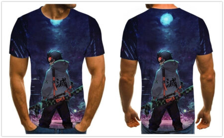 Camisa Camiseta Tanjiro Clássico Demon Slayer Anime Impressão 3D Full - Image 2