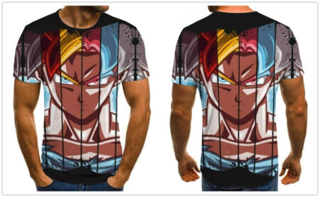 Camisa Camiseta Goku Transformações Dragon Ball Super Anime Impressão 3D Full - Image 2