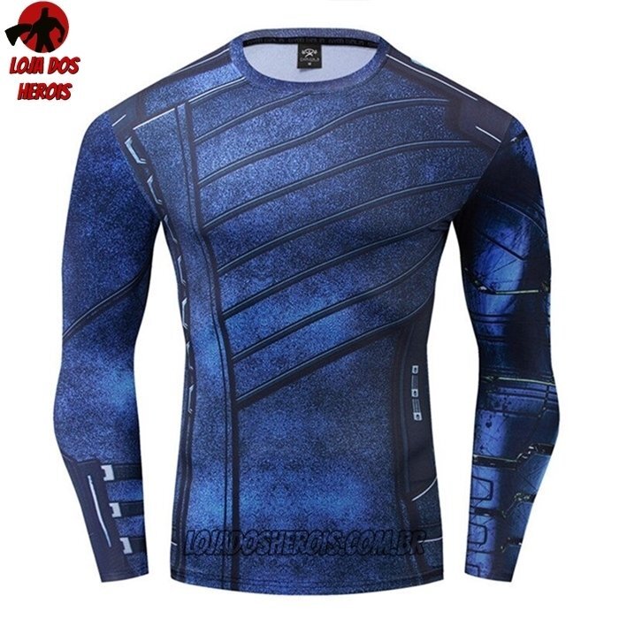 Camisa/Camiseta Hash Guard Soldado Invernal Manga Compressão Segunda Pele