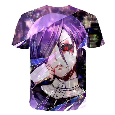 Camisa Camiseta Impressão 3D Tokyo Ghoul - Touka Olho Ghoul Anime - Image 2