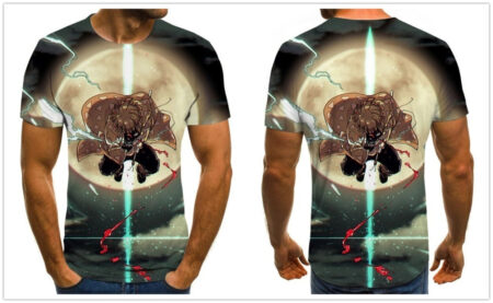 Camisa Camiseta Zenitsu Poderes Demon Slayer Anime Impressão 3D Full - Image 2