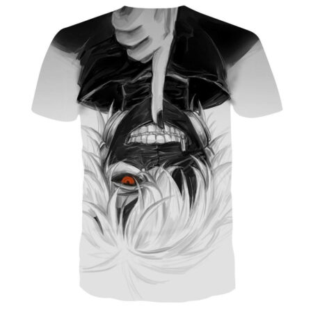 Camisa Camiseta Impressão 3D Tokyo Ghoul - Kaneki Modo Batalha Anime - Image 2