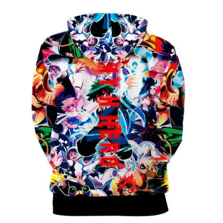Blusa Jaqueta 3D Full Midoriya e Heróis My Hero Academia Anime Top - Imagem 2