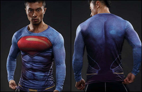 Camisa / Camiseta Hash Guard Superman Clássico Manga Compressão - Imagem 3