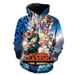 Blusa Jaqueta 3D Full Filme Two Heroes My Hero Academia Anime Top