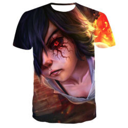 Camisa Camiseta Impressão 3D Tokyo Ghoul - Touka Modo Batalha Anime