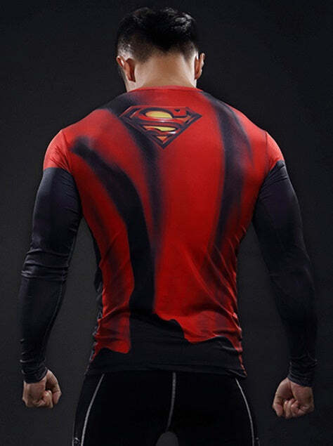 Camisa / Camiseta Hash Guard Superman Red Hq Manga Compressão - Imagem 2
