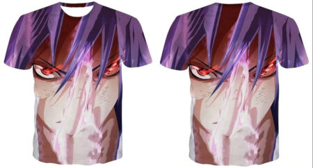 Camisa Camiseta Sasuke Rinnegan Impressão 3D Anime Naruto Shippuden - Image 2