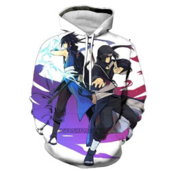 Blusa Jaqueta 3D Irmãos Sasuke e Itachi Anime Touca Canguru