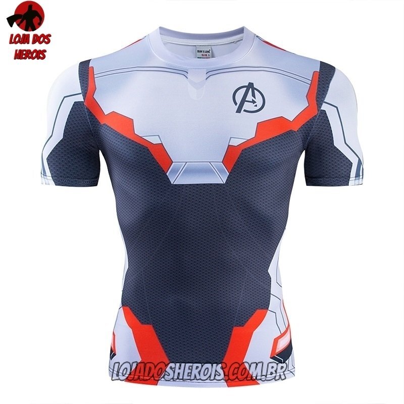 Camisa/Camiseta Hash Guard Filme Vingadores Ultimato Compressão Segunda Pele