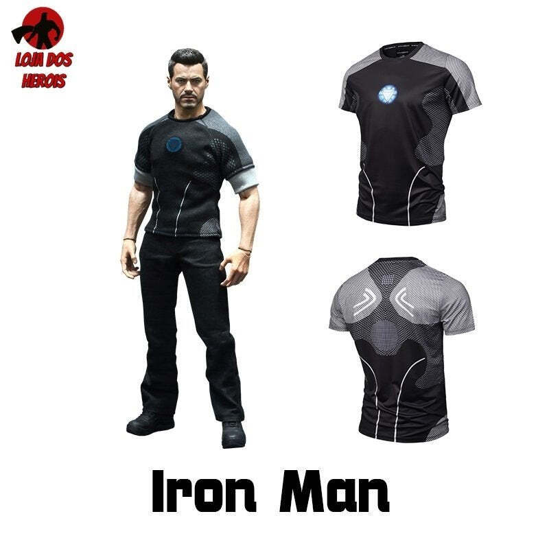 Camisa/Camiseta Tony Stark Compressão Hash Guard - Imagem 2